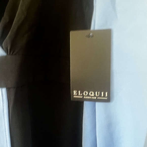 Eloquii Colorblocked Work Dress in blue & black - Picture 4 of 4